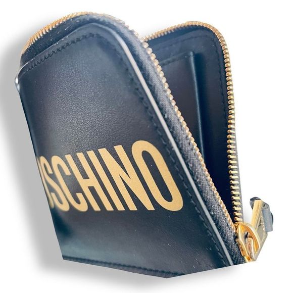 Moschino Logo Print half zip wallet - Picture 7 of 11